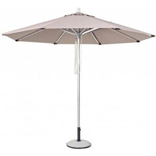 Зонт с центральной опорой d-2,5м на  алюминиевой стойке