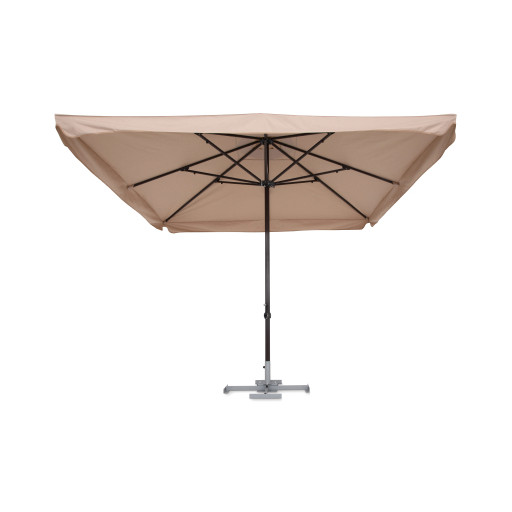 Зонт  4х4м с центральной опорой  на алюминиевой стойке  диаметр стойки D=76 мм усиленный