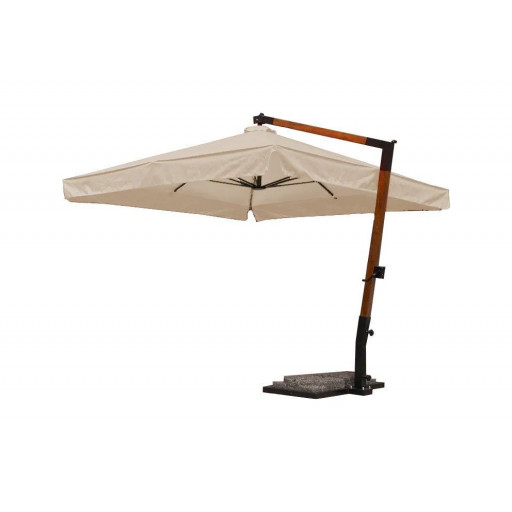 Зонт усиленный 4x4 м с опорой на деревянной стойке